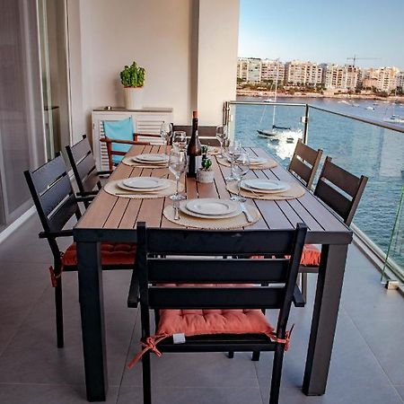 Seafront Two Bedroom Apartment San Ġiljan Exterior foto
