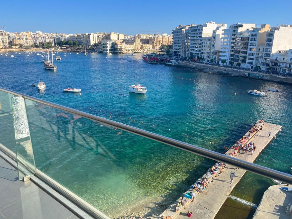 Seafront Two Bedroom Apartment San Ġiljan Exterior foto